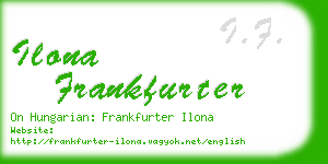 ilona frankfurter business card